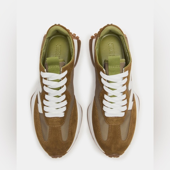 NWT Steve Madden CAMPO OLIVE MULTI SNEAKERS Sz 7,5 (no original box) - Picture 4 of 12